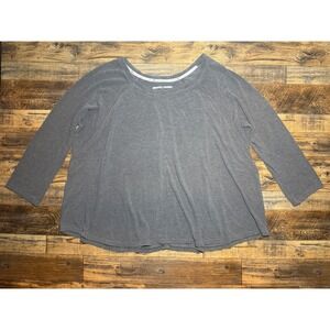 Tommy Hilfiger Sport Top Gray XXLG Womens Long Sleeve Athleisure